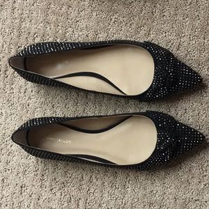Ann Taylor studded flats with box